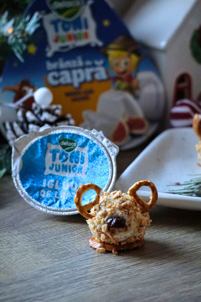 Reni simpatici din brânză de capră Delaco Junior, aperitive creative pentru copii